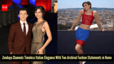 Zendaya stuns in two archival Italian looks while turning Rome into a high-fashion playground