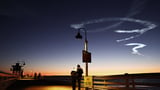 Spectacular SpaceX launch illuminates the California evening sky
