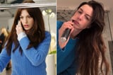 Anne Hathaway Teases She's Heading to 'Werk' on 'The Devil Wears Prada 2.' And She's Wearing a Cerulean Blue Sweater!