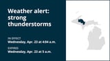 Update: Pea-sized hail forecast with thunderstorms to hit Baraga and Marquette counties Wednesday
