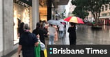 Rain buckets down in Brisbane, rivers and streams may rise