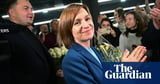 Moldova's pro-western president Maia Sandu wins second term – video