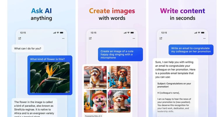Microsoft Launches AI-Powered 'Copilot' App, Competes with Siri and Google Assistant