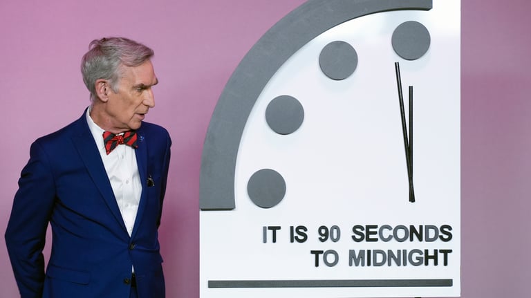 Doomsday Clock Holds at 90 Seconds to Midnight Amid Rising Global Threats