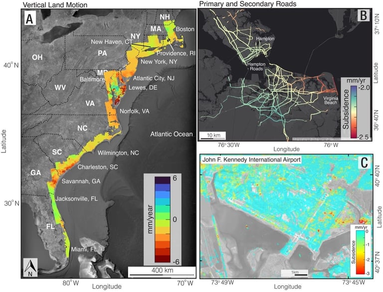 East Coast Sinking: Millions at Risk, Urgent Action Needed, Reveals New Study