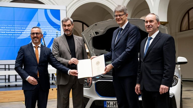 Germany Invests €273 Million in BMW's Hydrogen Drivetrain to Diversify Future Auto Technologies