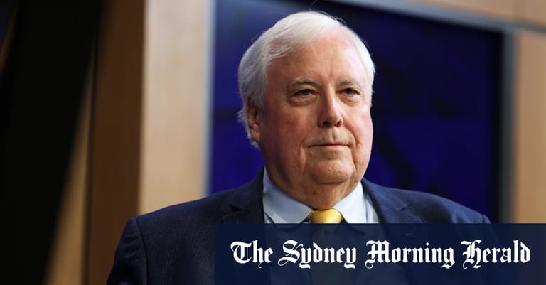 Clive Palmer Loses $200 Billion Legal Battle Against Australia: Tribunal Rules No Jurisdiction