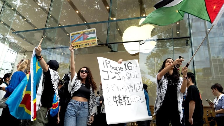 Global Protests Erupt on iPhone 16 Launch Day, Accuse Apple of Human Rights Violations