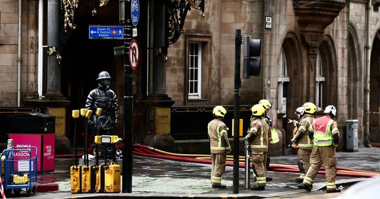 Massive Blaze Devastates Glasgow's Historic Union Corner, Causing Major Disruptions