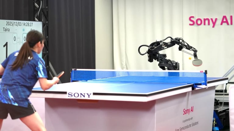 Sony's AI-Powered Robotic Arm Challenges Table Tennis Pros with Cutting-Edge Technology