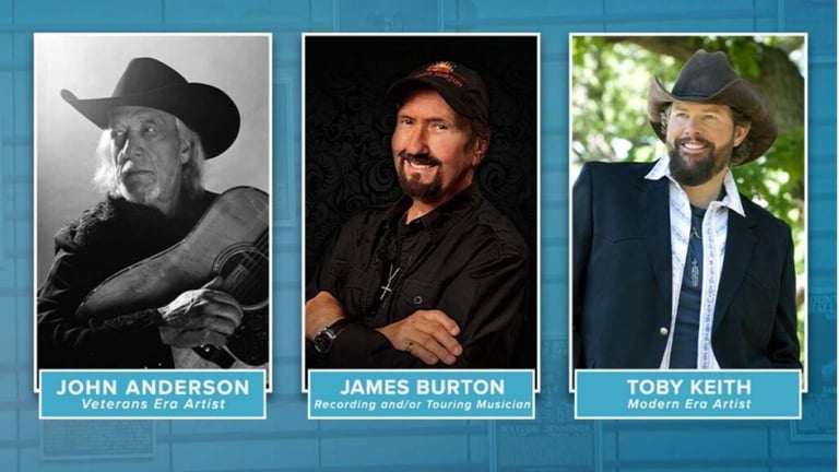 Country Music Hall of Fame Inducts John Anderson, James Burton, and Late Toby Keith in Emotional Ceremony