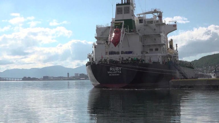 Russian Cargo Ship with Explosive Material Docks in Great Yarmouth Amid Safety Concerns and Global Tensions