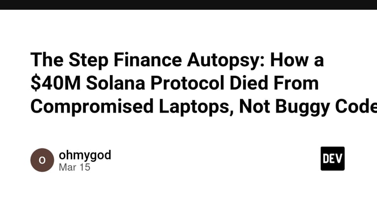 Step Finance Hit by $40M Crypto Heist, Revealing Major OpSec Flaws in DeFi Security