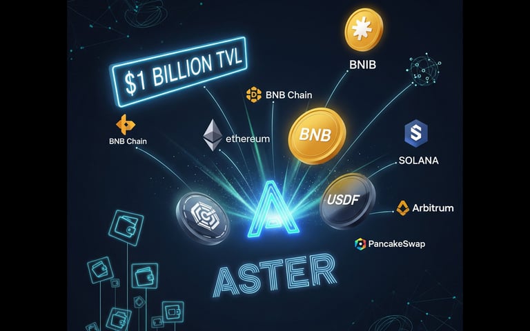 Aster Token Skyrockets 500% Post-Launch, Hits $1B TVL Amidst Explosive DeFi Growth