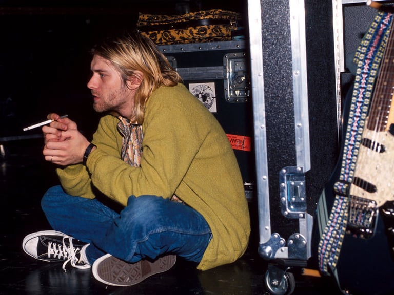 Kurt Cobain's Iconic Unplugged Guitar and Cardigan Headline London Exhibition