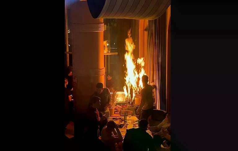 Madrid Restaurant Fire Sparks Safety Concerns Amid Swiss Tragedy, Prompts Pyrotechnic Ban