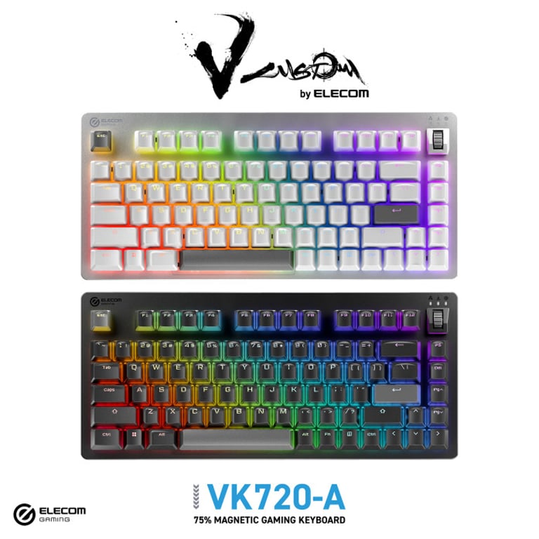 ELECOM Unveils TK-VK720A: High-Performance Gaming Keyboard with 30% Pre-Order Discount