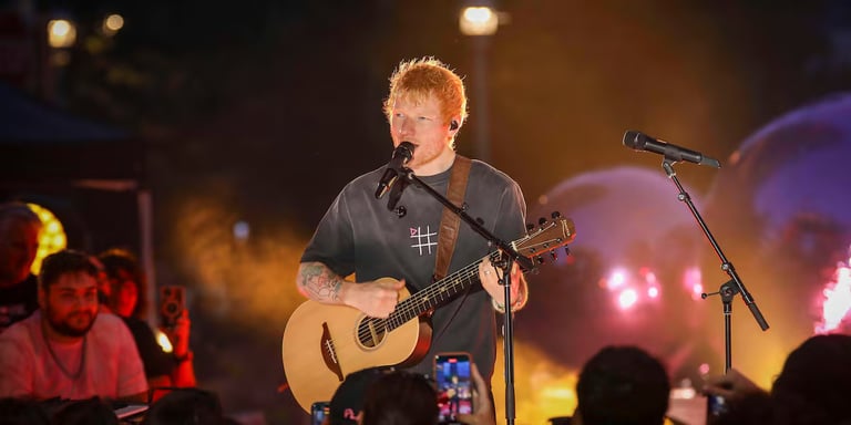 Ed Sheeran's Loop Tour Faces Disruption After Supporting Acts Quit Over Macklemore Controversy