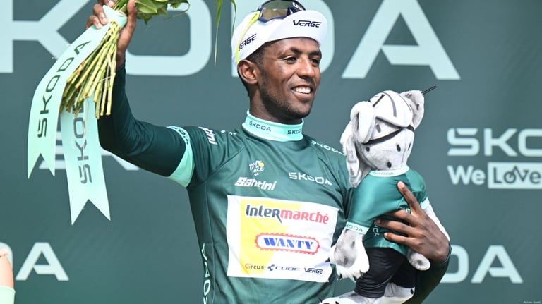 Eritrean Cyclist Biniam Girmay Shines at Tour de France, Balances Fame with Fatherhood