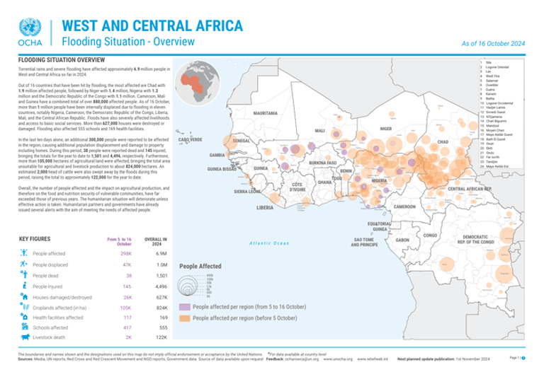 Chad Leads as 6.9 Million Affected by Devastating West and Central Africa Floods in 2024