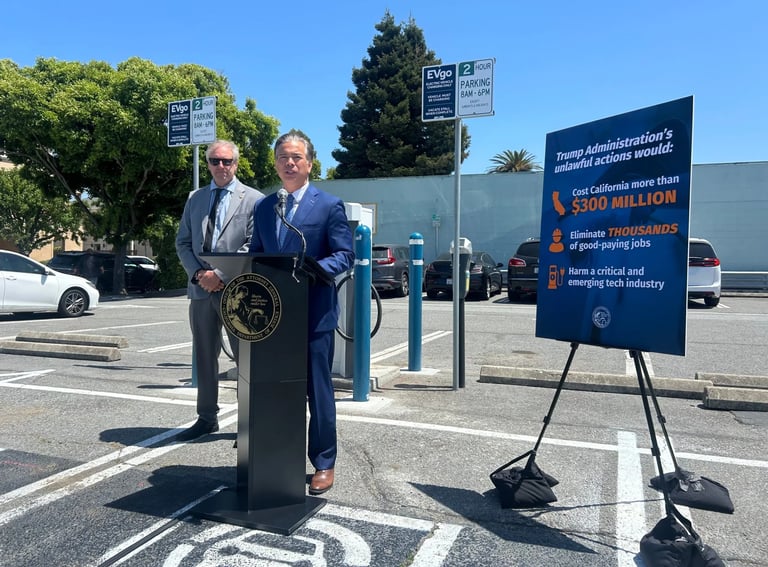 California Leads 17-State Lawsuit Against Trump Admin Over $5B EV Charging Funds Withheld