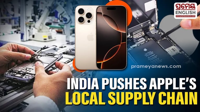India Boosts Local Manufacturing for Apple, Eyes Full Supply Chain Self-Reliance