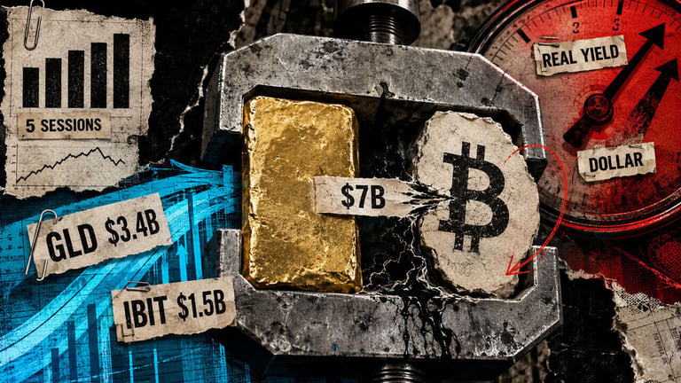 Investors Flock to Gold and Bitcoin ETFs, Pouring $7 Billion Amid Inflation Fears