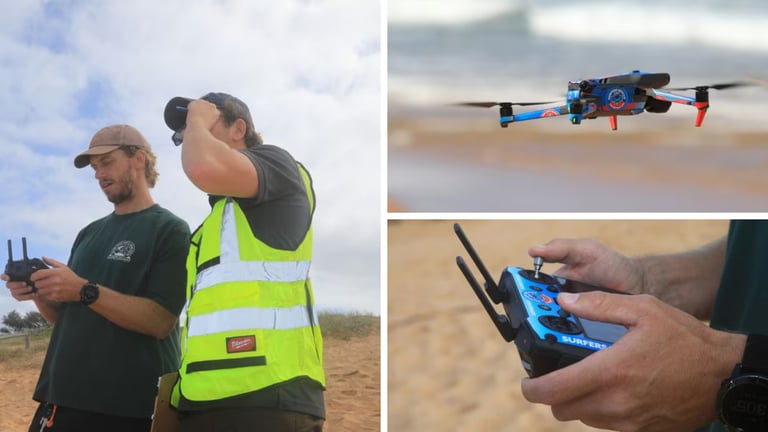 Drones Deployed to Enhance Beach Safety in Memory of Shark Attack Victim Mercury Psillakis
