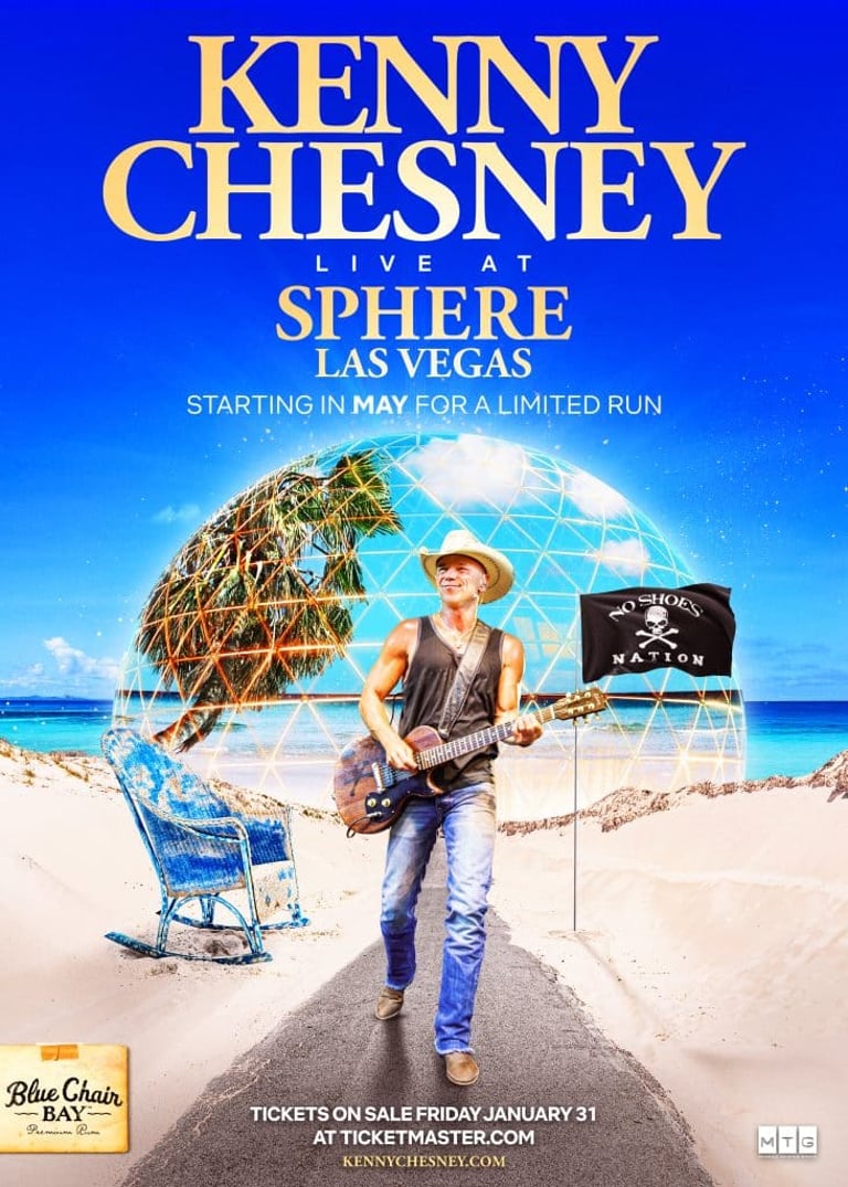 Kenny Chesney to Headline Las Vegas' Sphere in Historic Country Music Residency