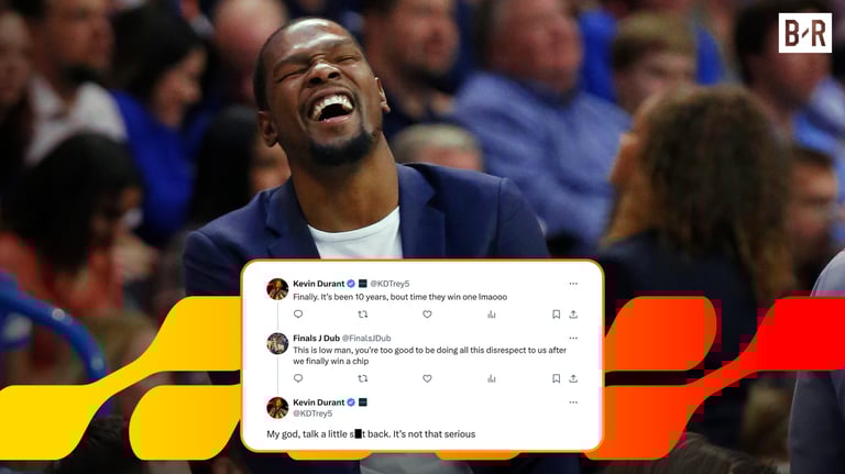 Kevin Durant Jokes About Thunder's Title Win: 'Bout Time They Win One Lmaooo'