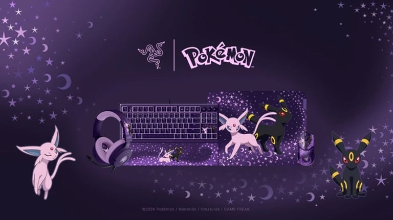 Razer Unveils Pokémon Espeon & Umbreon Edition Gaming Gear for Fans and Gamers Alike