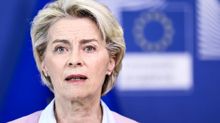 EU Chief Ursula von der Leyen Aids Passenger in Mid-Flight Medical Emergency