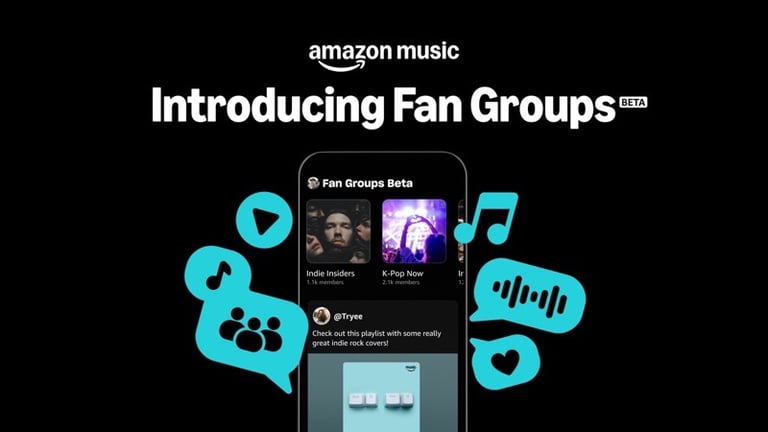 Amazon Music Launches Fan Groups: A New Era of Music-Based Social Engagement