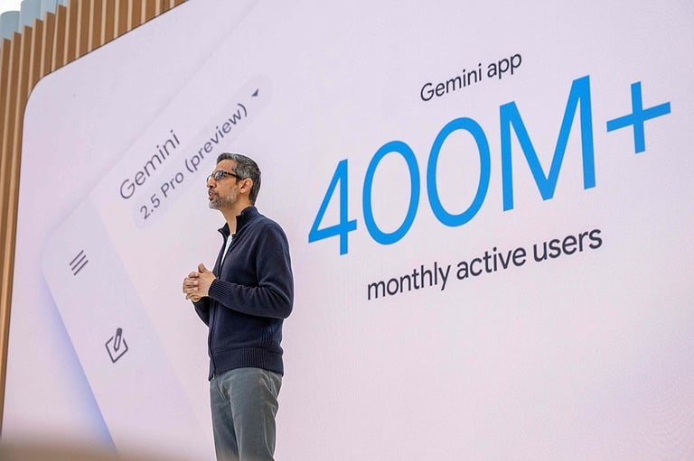 Google's Gemini AI Hits 400M Users, Unveils New Search Features Amidst Rising Competition