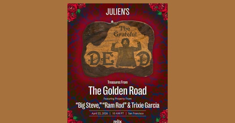 Grateful Dead & Jerry Garcia Treasures Up for Auction: Over 300 Iconic Memorabilia Items Available