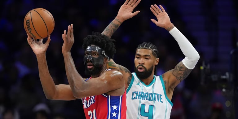 Joel Embiid's Triumphant Return Lifts 76ers Over Hornets with 34 Points, 9 Assists