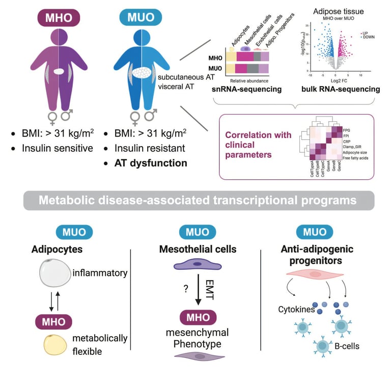 New Cellular Atlas Unveils Why Some Obese Individuals Stay Metabolically Healthy