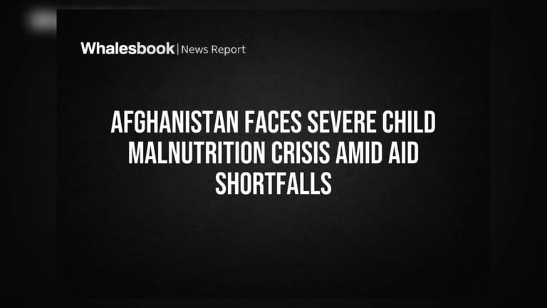 UN Warns of Worsening Child Malnutrition in Afghanistan Amid Severe Funding Shortfalls