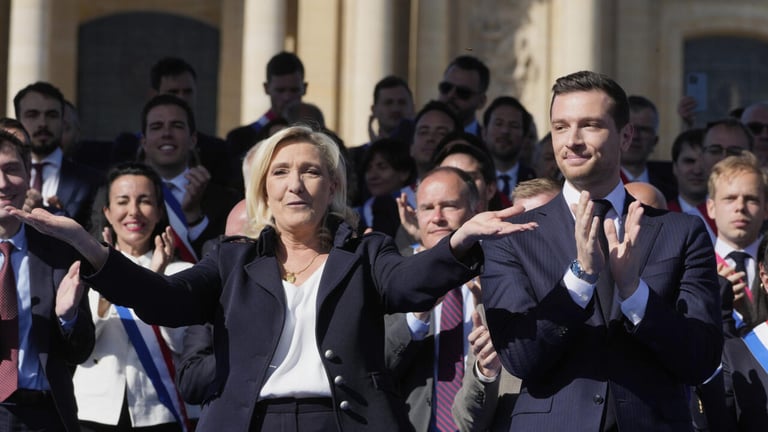 Marine Le Pen Banned from Elections: Protégé Bardella Poised for 2027 Run Amid Legal Battle