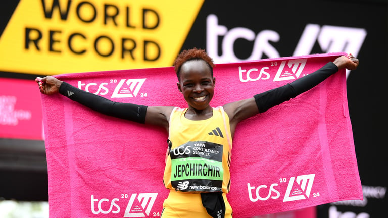 Peres Jepchirchir Shatters Women's Record in Thrilling London Marathon Victory