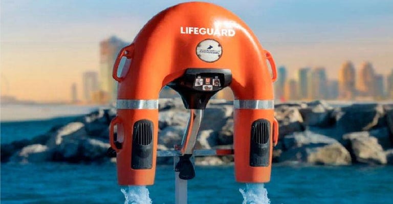 Dubai Revolutionizes Beach Safety with High-Speed Rescue Robots and Aerial Drones
