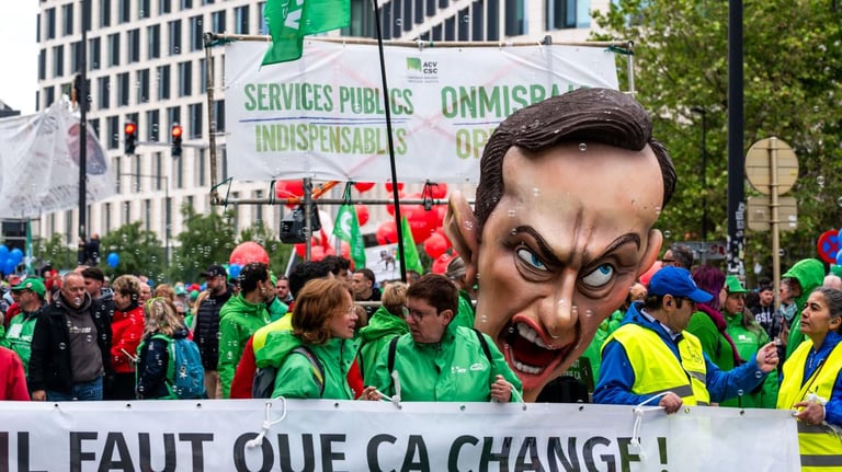 Unions Mobilize for Major Anti-Austerity Protests in Brussels, Threaten Strikes Over Budget Policies
