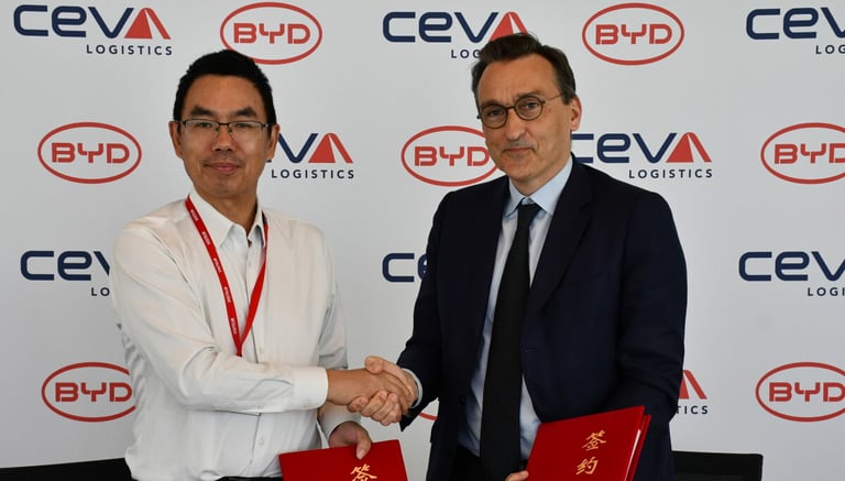 CEVA Expands Global Logistics for BYD's Sustainable Automotive Growth