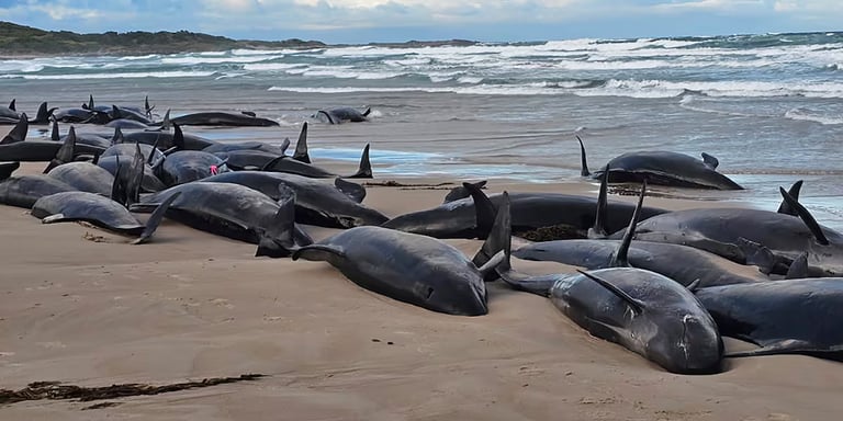 Over 150 False Killer Whales Stranded in Tasmania; Authorities Begin Euthanasia Amid Rescue Challenges
