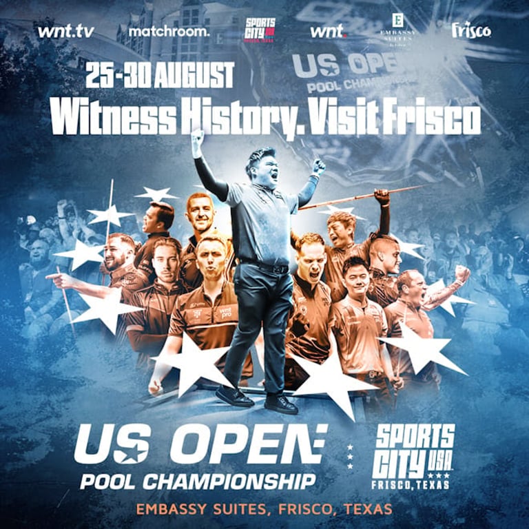 Frisco Becomes New Home for US Open Pool Championship, Welcoming Global Talent and Fans