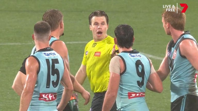 Zak Butters Faces Tribunal for Alleged Umpire Abuse After Heated Port Adelaide Clash