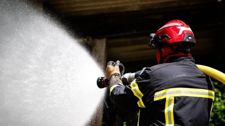 Chemical Blaze at Hydrapro Factory Sparks Safety Alert in Lédenon, Residents Urged Indoors