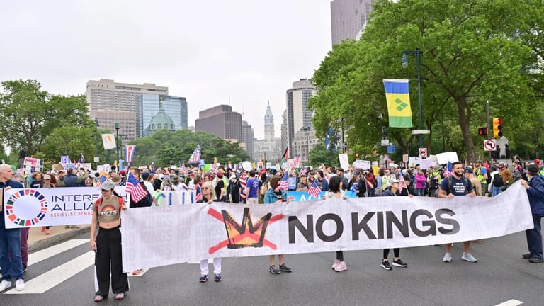 No Kings Protest in Tinton Falls: Thousands Nationwide Rally Against Executive Overreach and Power Abuses