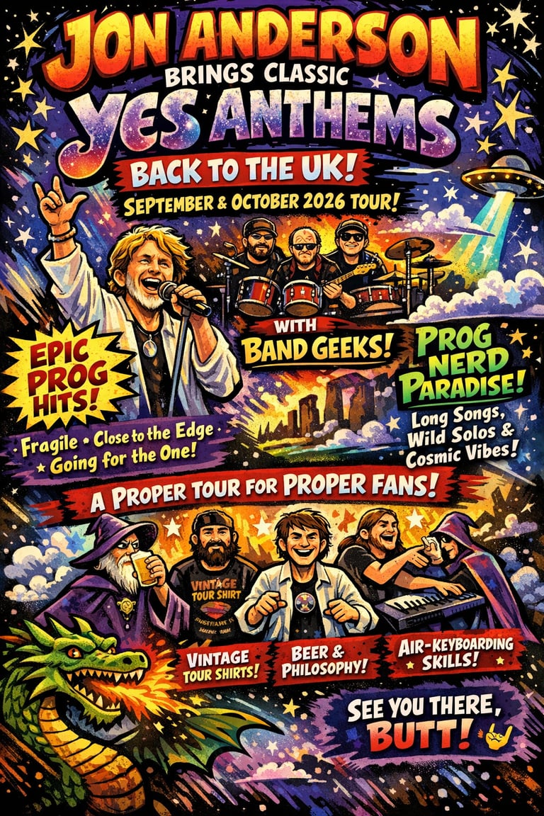 Jon Anderson & The Band Geeks Announce Epic UK and Sweden Tour for 2026