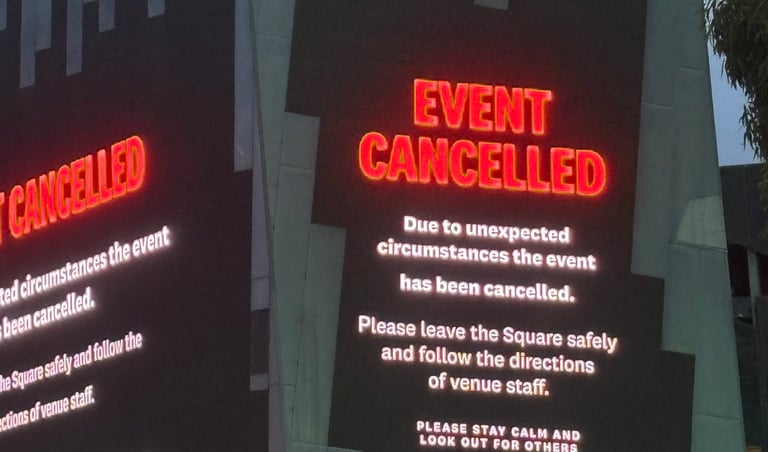 Fed Square Concert Cancelled Last Minute Over Safety Concerns Due to Overcrowding